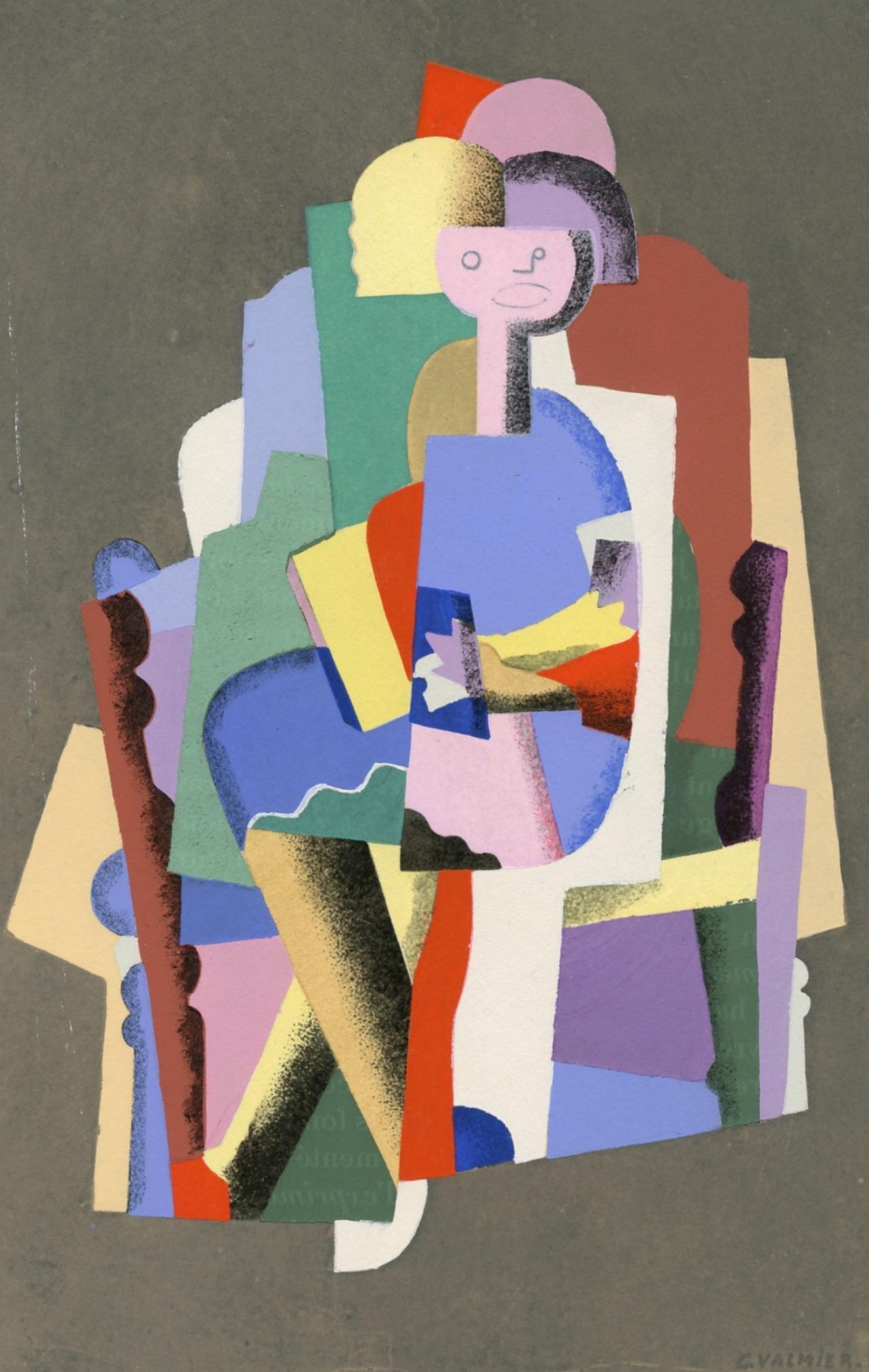 Valmier, Composición, El Arte Cubista, Teorías y Realizaciones (después) - Print de Georges Valmier