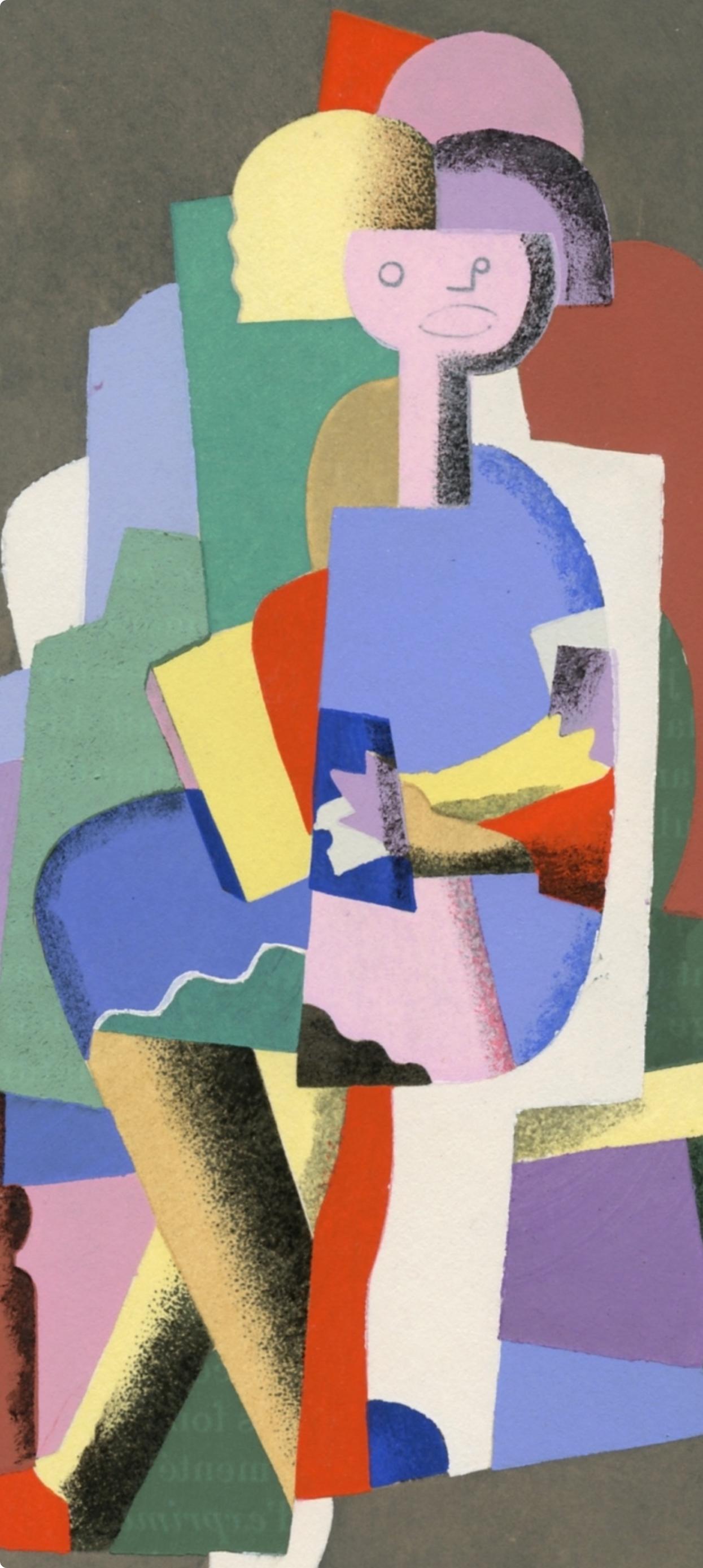 Litografía y estarcido sobre papel vélin. Inscripción: Sin firmar y sin numerar, tal como se emitió. Buen estado. Notas: Del álbum, L'Art Cubiste, Théories et Réalisations, Etude Critique, 1929. Publicado por Éditions Charles Moreau, París; impreso