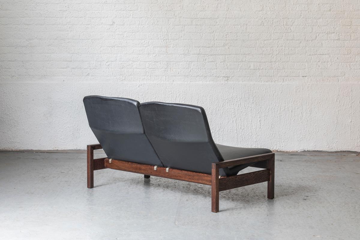 Metal Georges Van Rijck for Beaufort 2-Seater Sofa, Belgium, 1960s