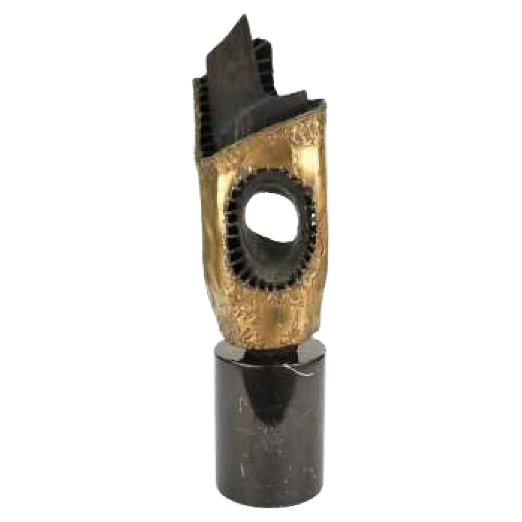 Georges Vandevoorde Brutalist Abstract Welded Bronze Sculpture, Ca. 1960s