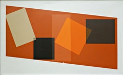Georges Vaxelaire, Öl auf Leinwand "Composition Géométrique", 1974, Belgien