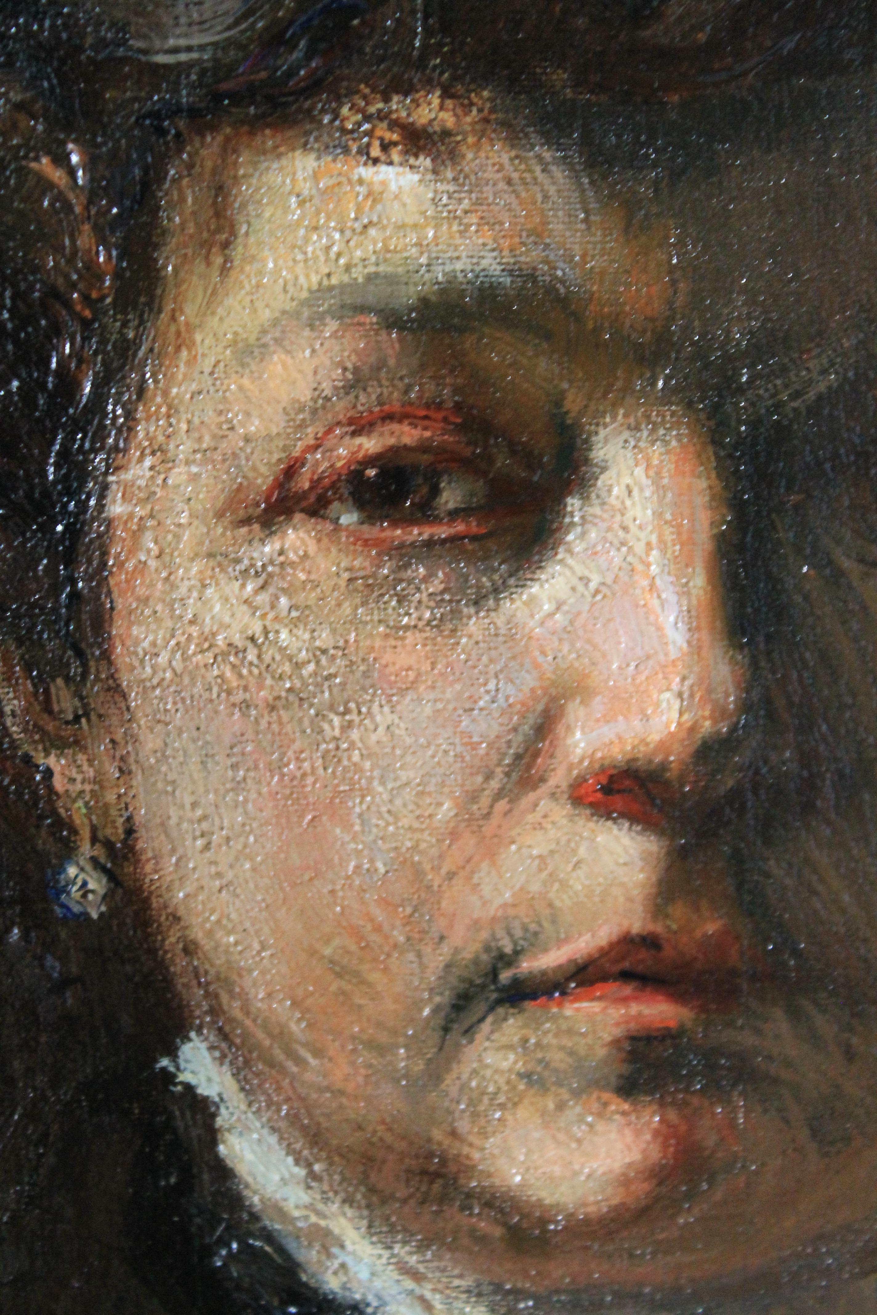 Portrait of a woman, antique portrait of the artist's mother, French school 4