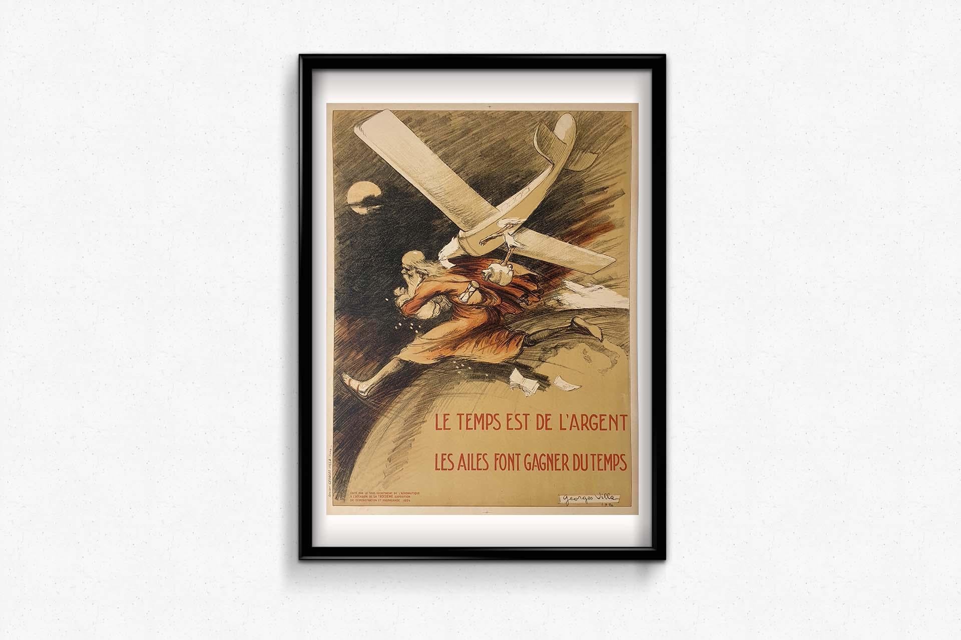 In the early 20th century, aviation emerged as a symbol of progress and adventure, capturing the imagination of a world on the brink of technological revolution. Among the pioneers who celebrated this era of flight was Georges Villa, whose 1924