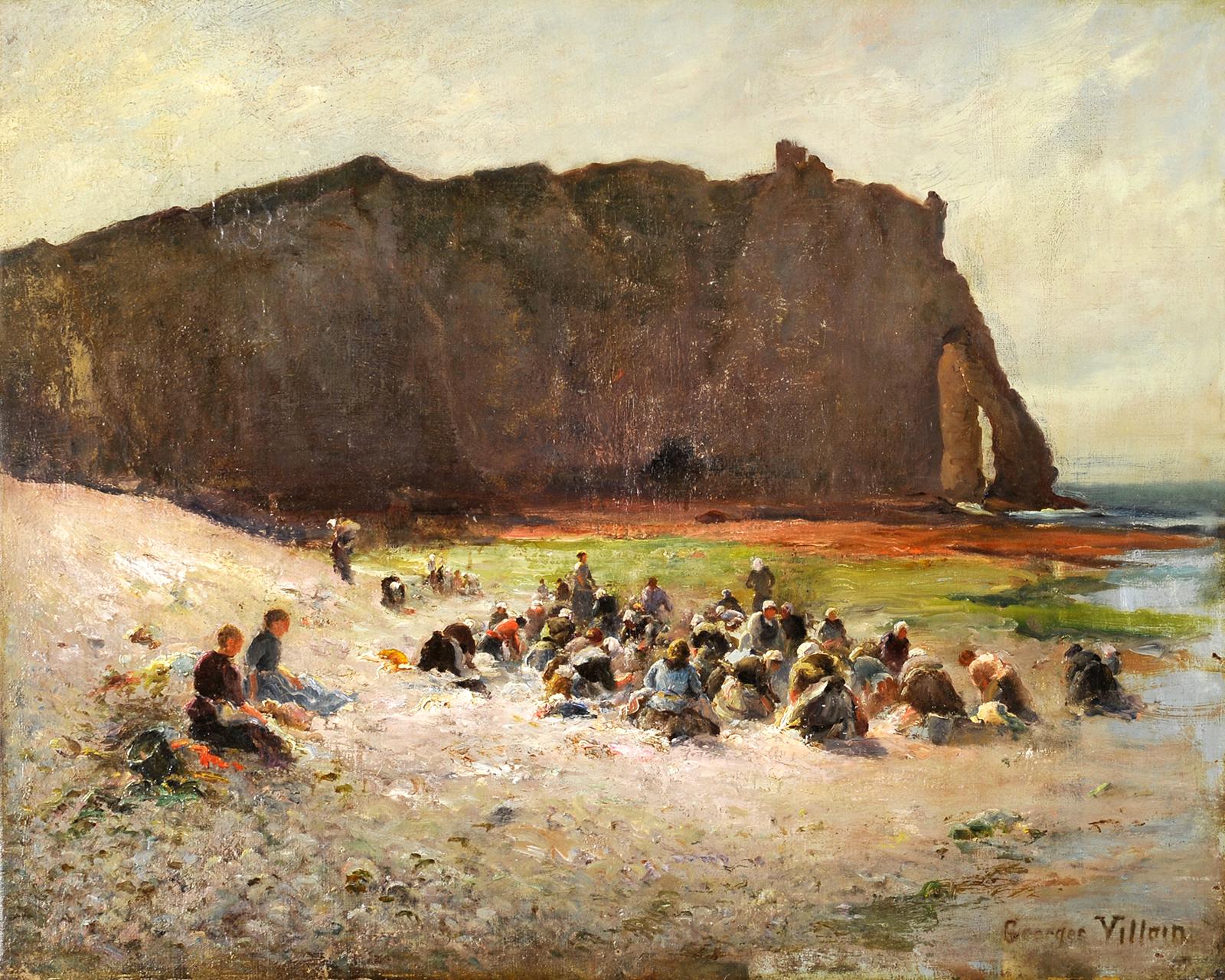 Etretat, lavandaia in Normandia