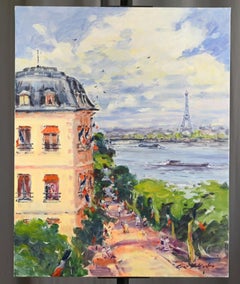 Paris adorned with flags