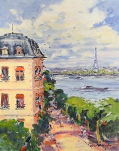 Paris adorned with flags