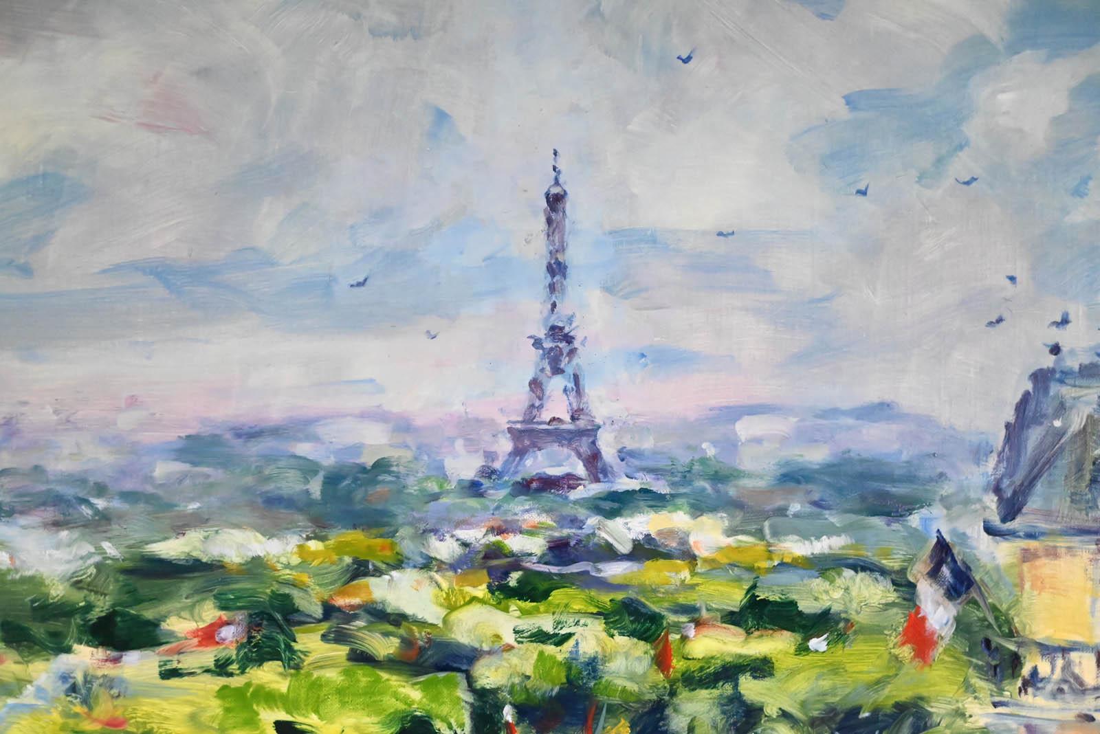 Georges YOLDJOGLOU ( né en 1933)

Paris, vue sur les jardins de la Tour Eiffel

Oil on canvas
Size : 60 x 73cm
Signed lower right
Titled on the back.
Painting in perfect condition.
Frameless.

Sold with invoice and certificate of authenticity