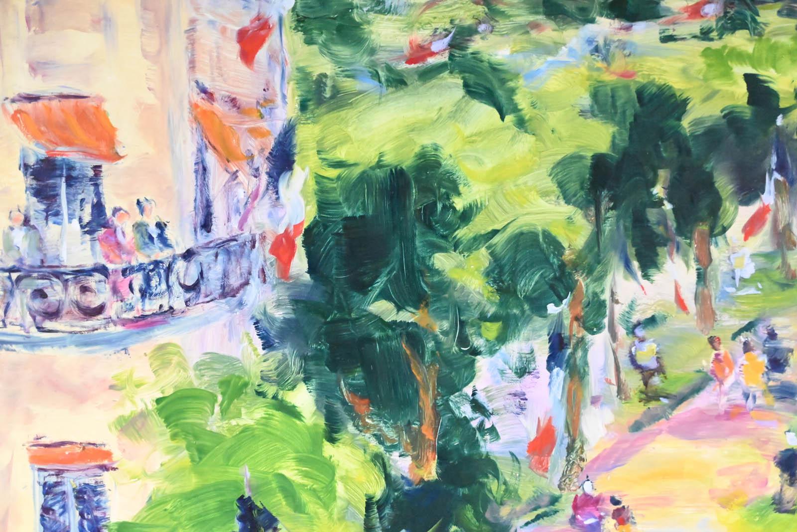 Paris, vue sur les Jardins de la Tour Eiffel im Angebot 1