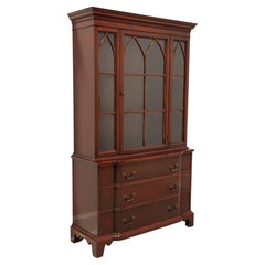 Retro GEORGETOWN GALLERIES Mahogany Georgian China Cabinet