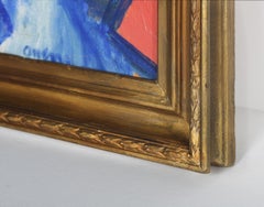 "Sur le Pont d'Aignon" 1943-45 Oil Painting
