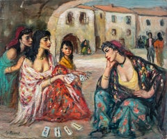 Georgette Nivert (pintora francesa)- pintura de figuras del siglo XIX - niñas españolas