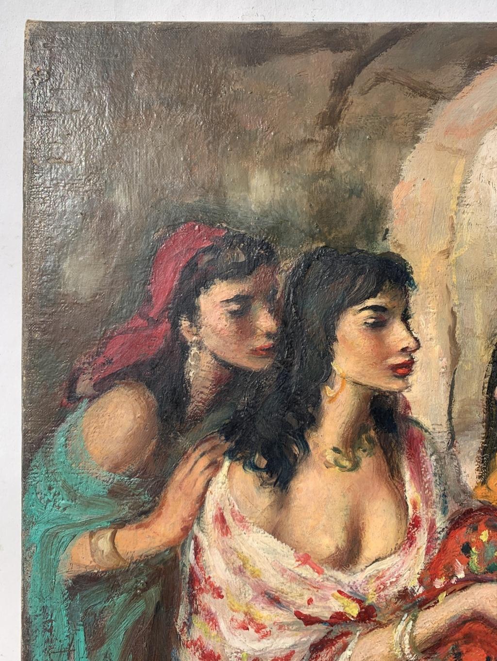 Georgette Nivert (French painter)- 19th century figure painting - Spanish girls For Sale 3