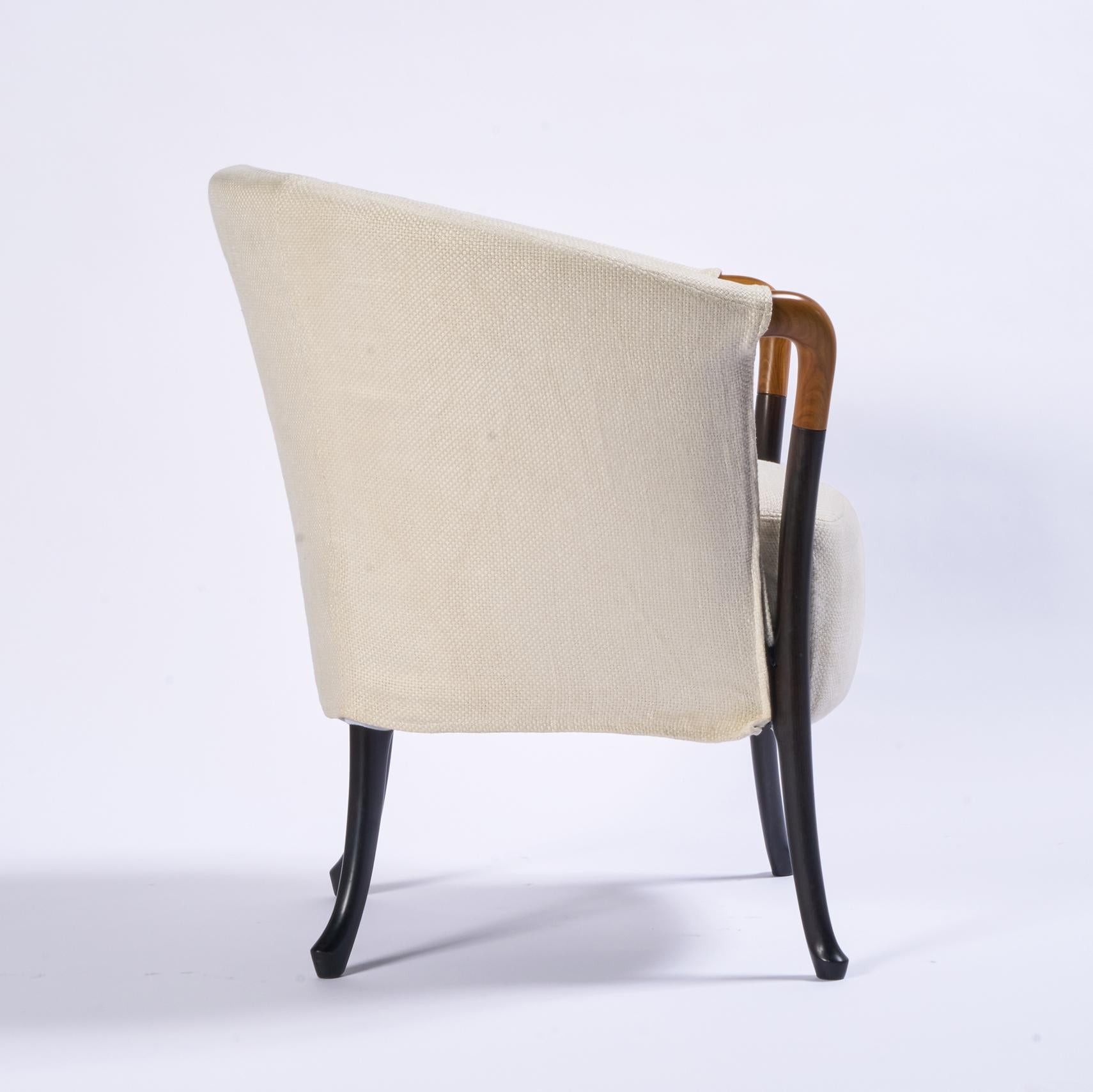 Tessuto Sedie Georgetti Progetti, tessuto, legno, Una coppia in vendita