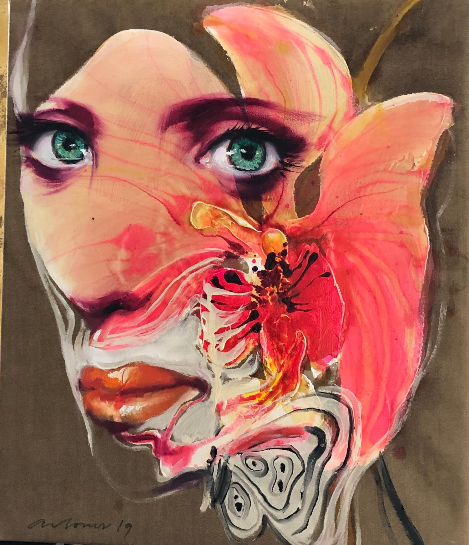 Georgi Andonov Orchid Woman Contemporary Figurative Painting