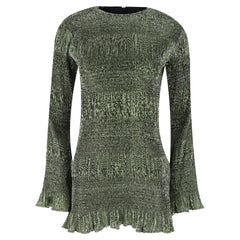 Georgia Alice Ruffle-Trim Metallic Mini Dress