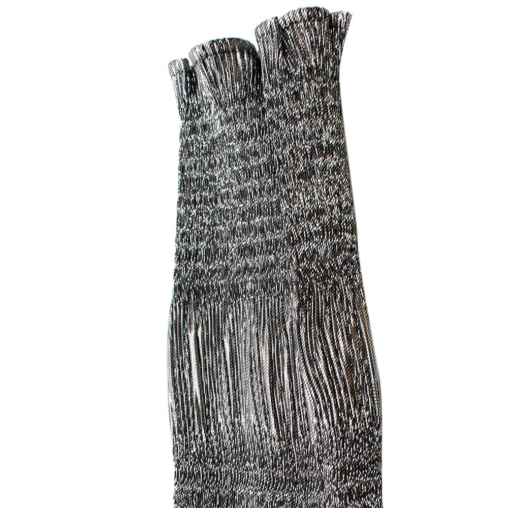 Georgia Alice Silver Metallic Lame Mini Dress - Size US 10  For Sale 1