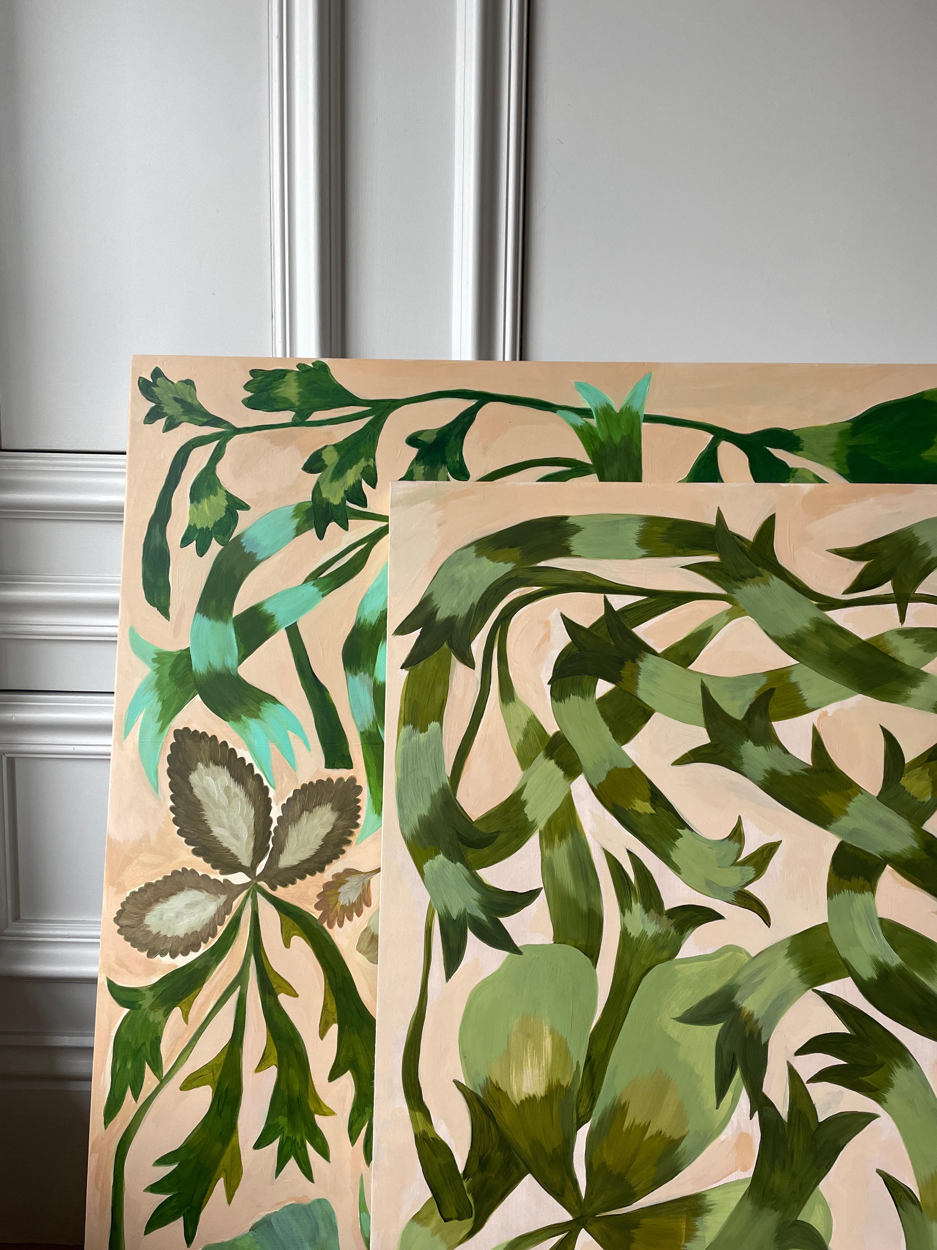 Southern Shrub, Öl auf Karton, 76 x 61 cm, 2021 (Zeitgenössisch), Painting, von Georgia Beaumont