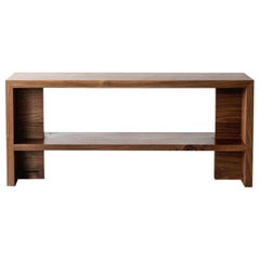 Georgia Black Walnut Console with Shelf by Autonomous Furniture