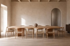 Georgia Extendable White Oak Dining Table with Two Leaves