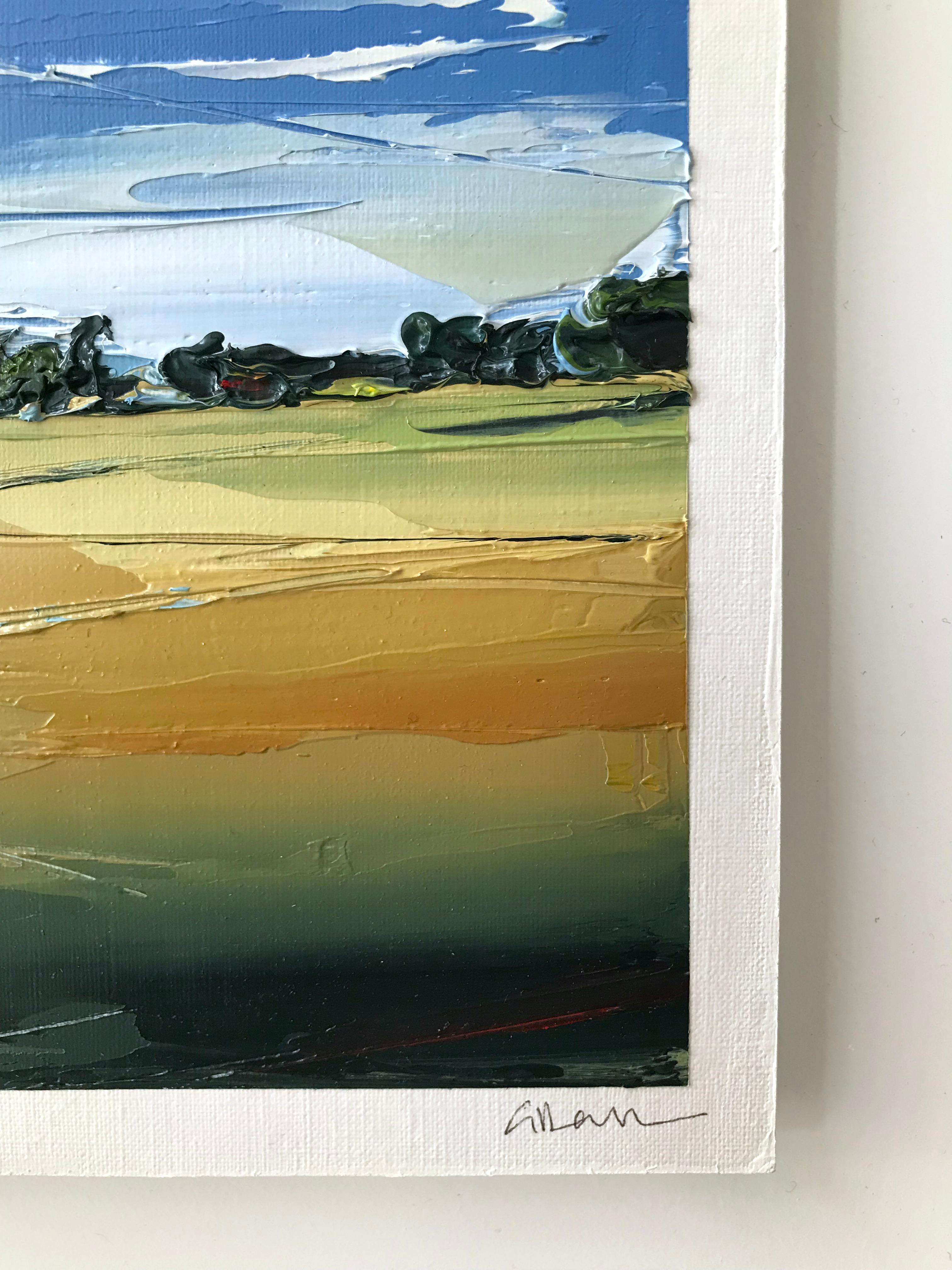 La paesaggista canadese Georgia Hart crea audaci dipinti a olio a impasto utilizzando le spatole, conferendo alle sue opere una qualità 3D distintiva che evoca emozioni intense e un senso di familiarità e di distanza. La sua arte esplora paesaggi
