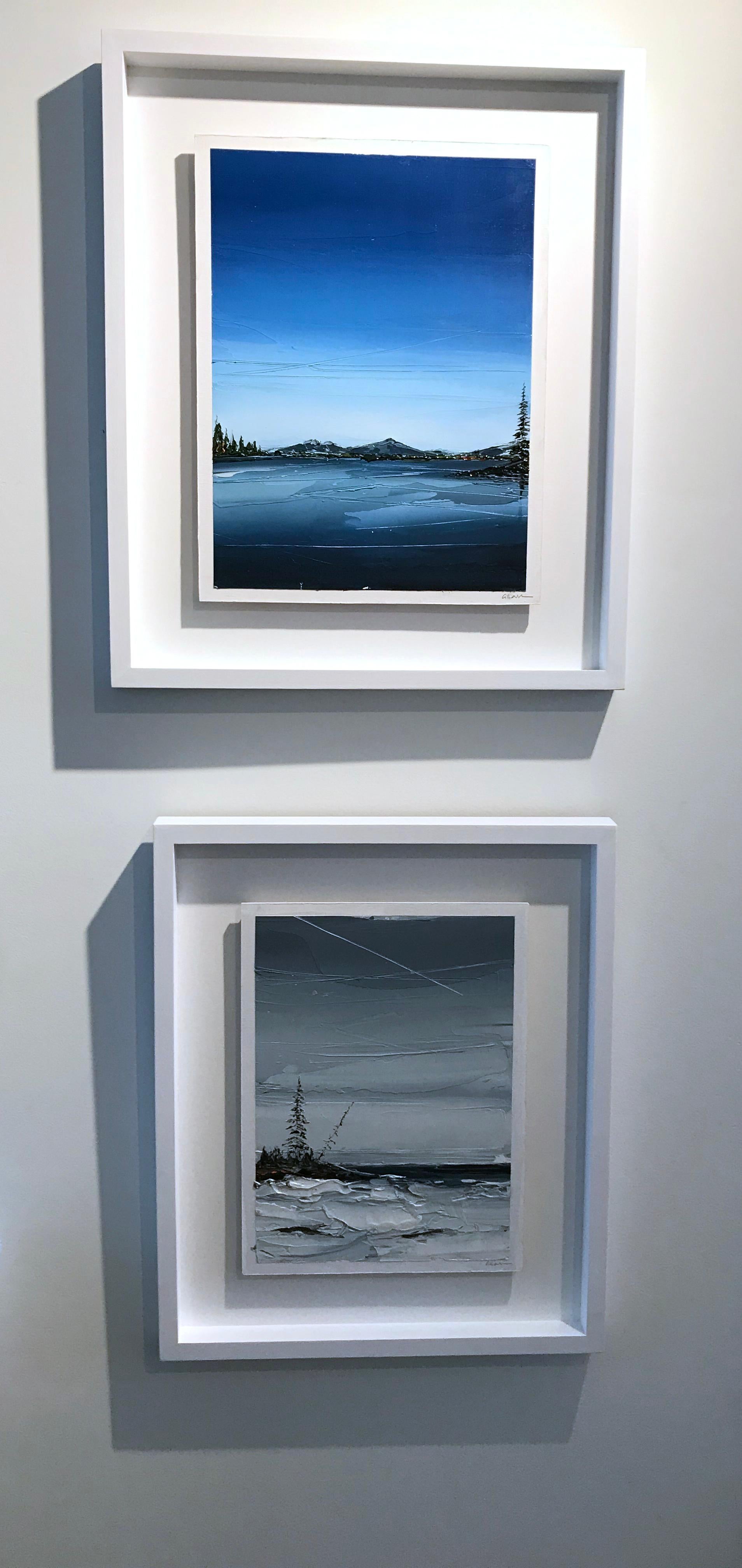 Pacific Silver - Contemporary Painting by Georgia Hart