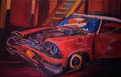 Strawberry Girl - Based on Horror Film Genre, Thick, Expressive, Colorful Paint