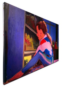 Wir sind hier, um Sie zu feiern, nicht Ihr Kleid, Öl auf Leinwand, 28x48 in