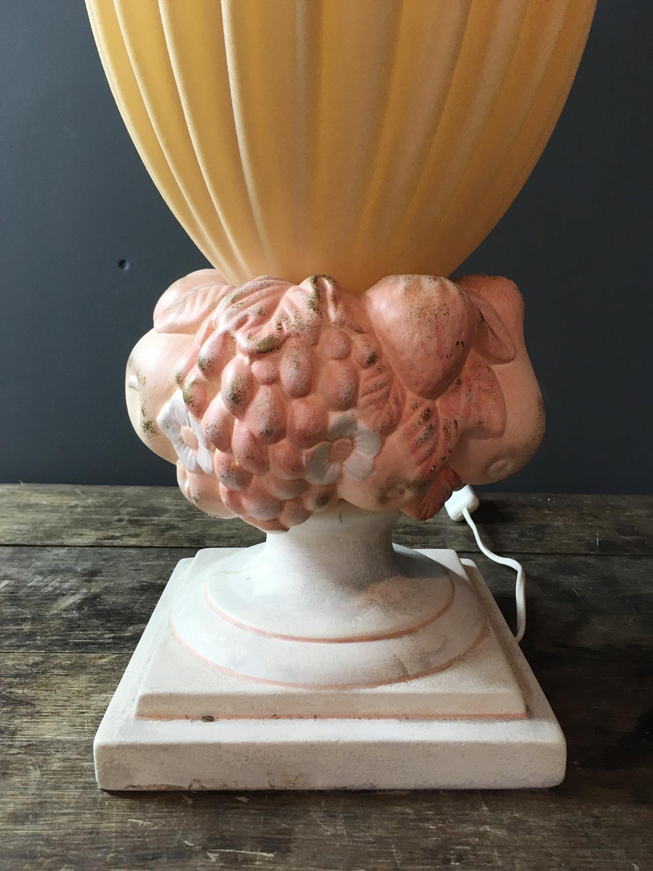 French Georgia Jacob Rare 'Fruit D'ange' Lamp, 1970s