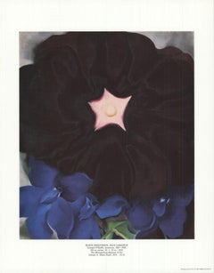 Georgia O'Keeffe - Black Hollyhock, Blue Larkspur By Georgia O'Keeffe Black Hollyhock, Blue Larkspur By Georgia O'Keeffe