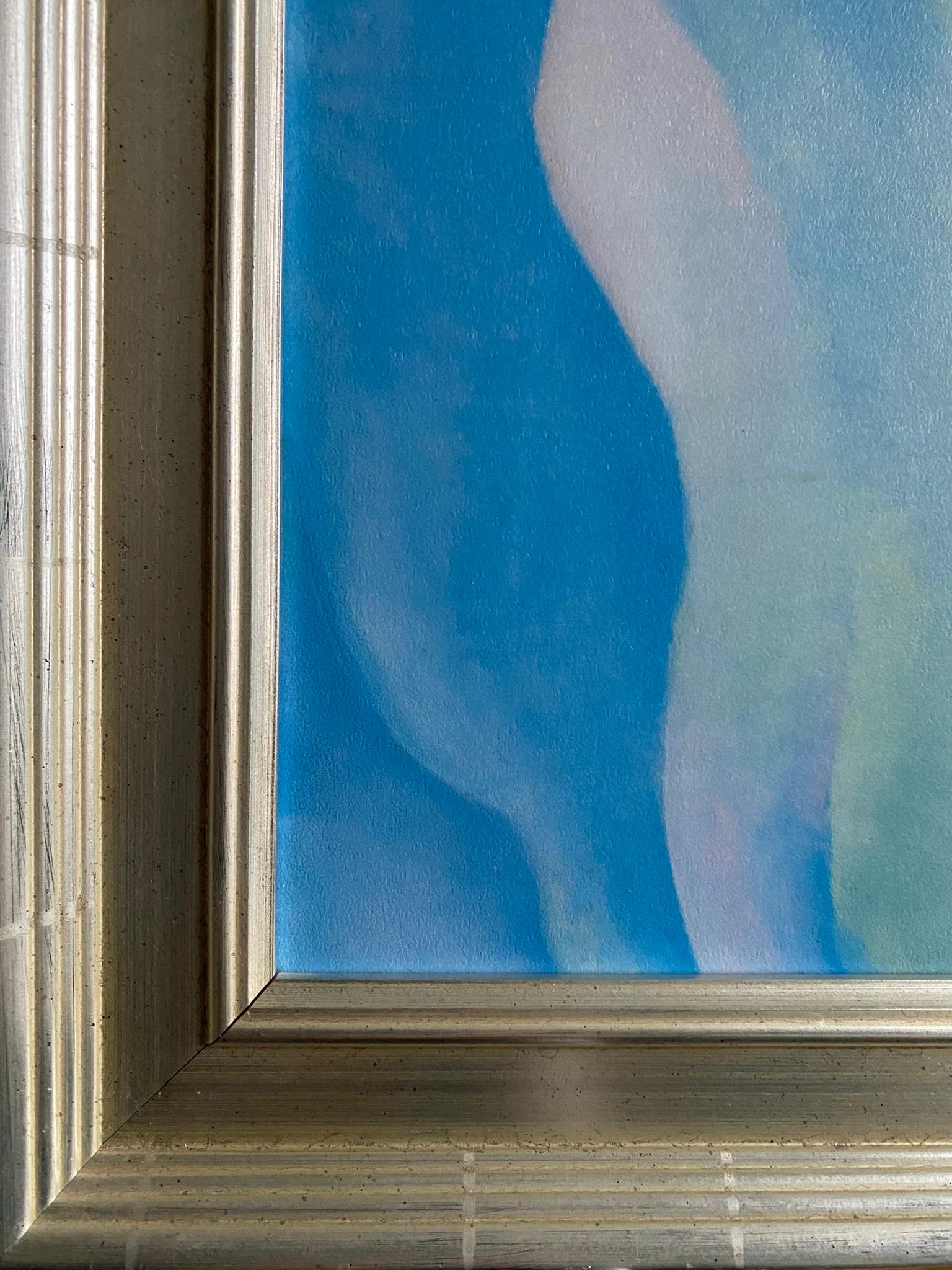 Georgia O'Keeffe-High Quality print by MoMA circa1997-Abstraction Blue-GSYStudio For Sale 6