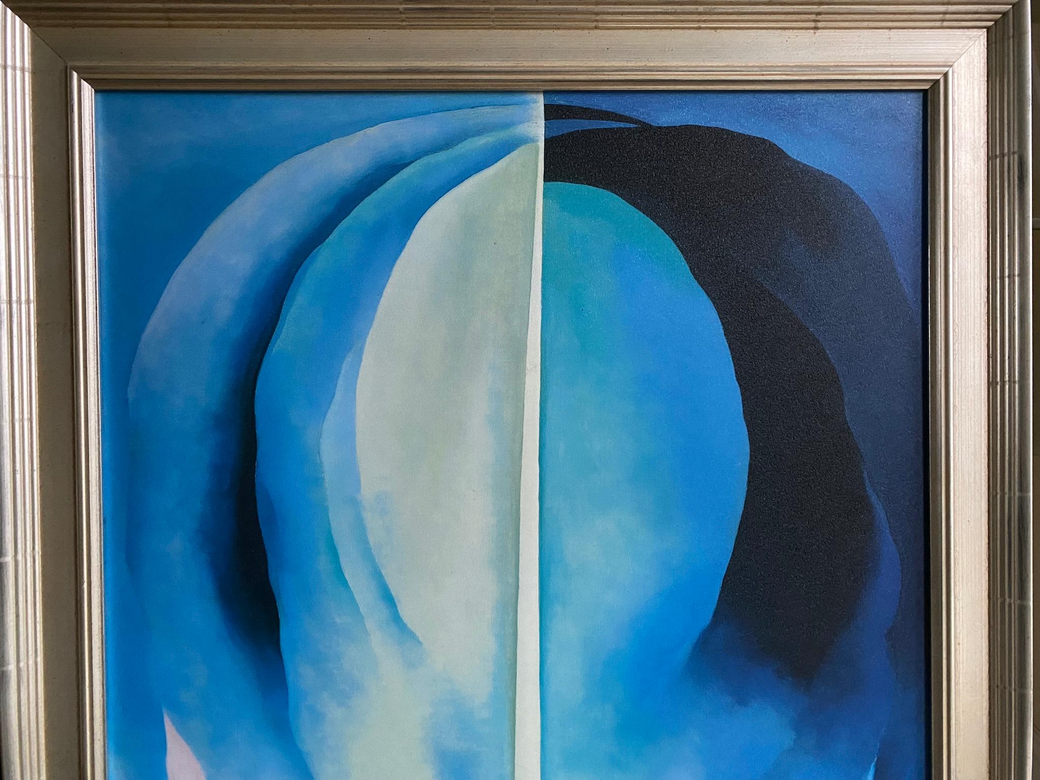 Georgia O'Keeffe-High Quality print by MoMA circa1997-Abstraction Blue-GSYStudio For Sale 7