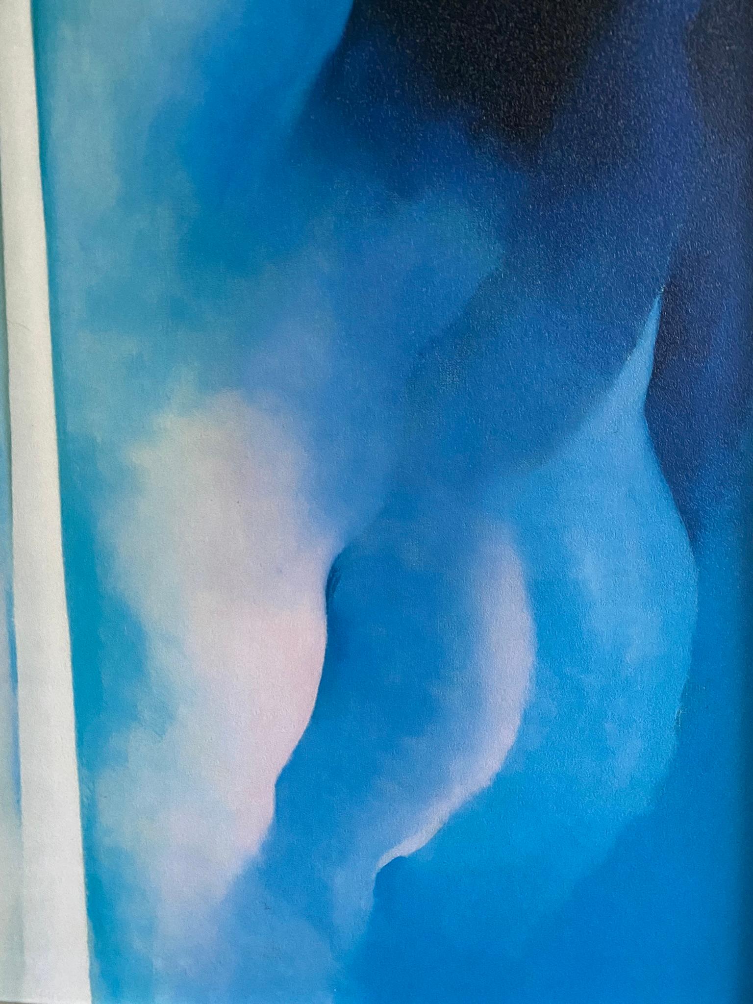 Georgia O'Keeffe-High Quality print by MoMA circa1997-Abstraction Blue-GSYStudio For Sale 12