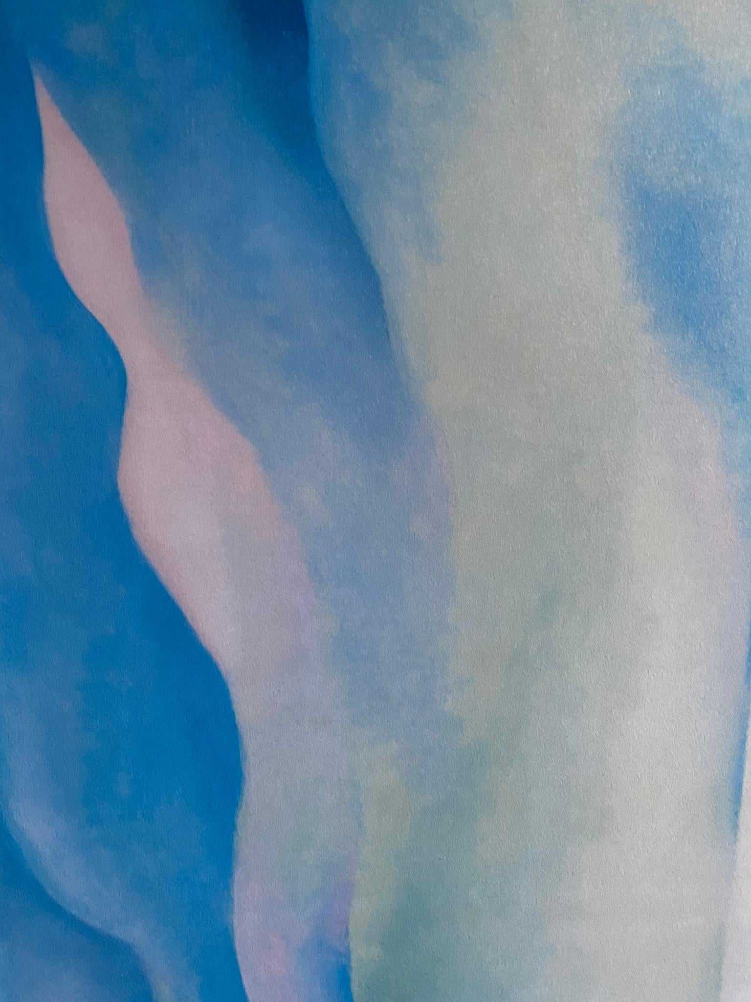 Georgia O'Keeffe-High Quality print by MoMA circa1997-Abstraction Blue-GSYStudio For Sale 13