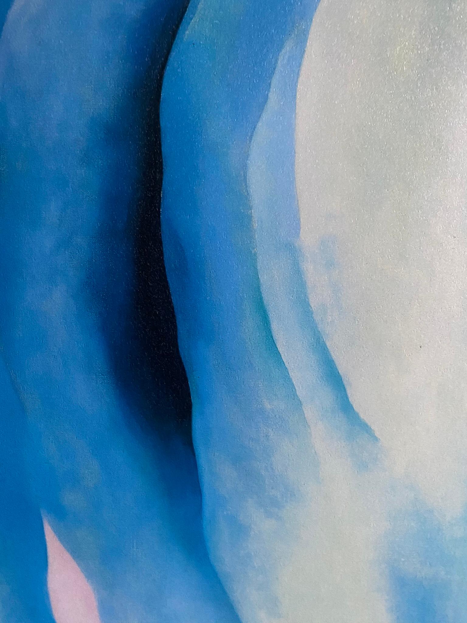 Georgia O'Keeffe-High Quality print by MoMA circa1997-Abstraction Blue-GSYStudio For Sale 11