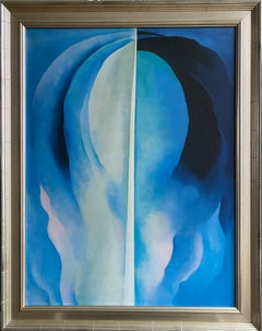 Georgia O'Keeffe-High Quality print by MoMA circa1997-Abstraction Blue-GSYStudio