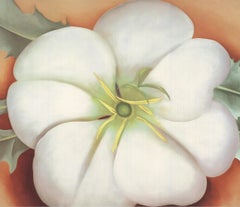 Georgia O'Keeffe 'White Flower on Red Earth' 1995- Poster