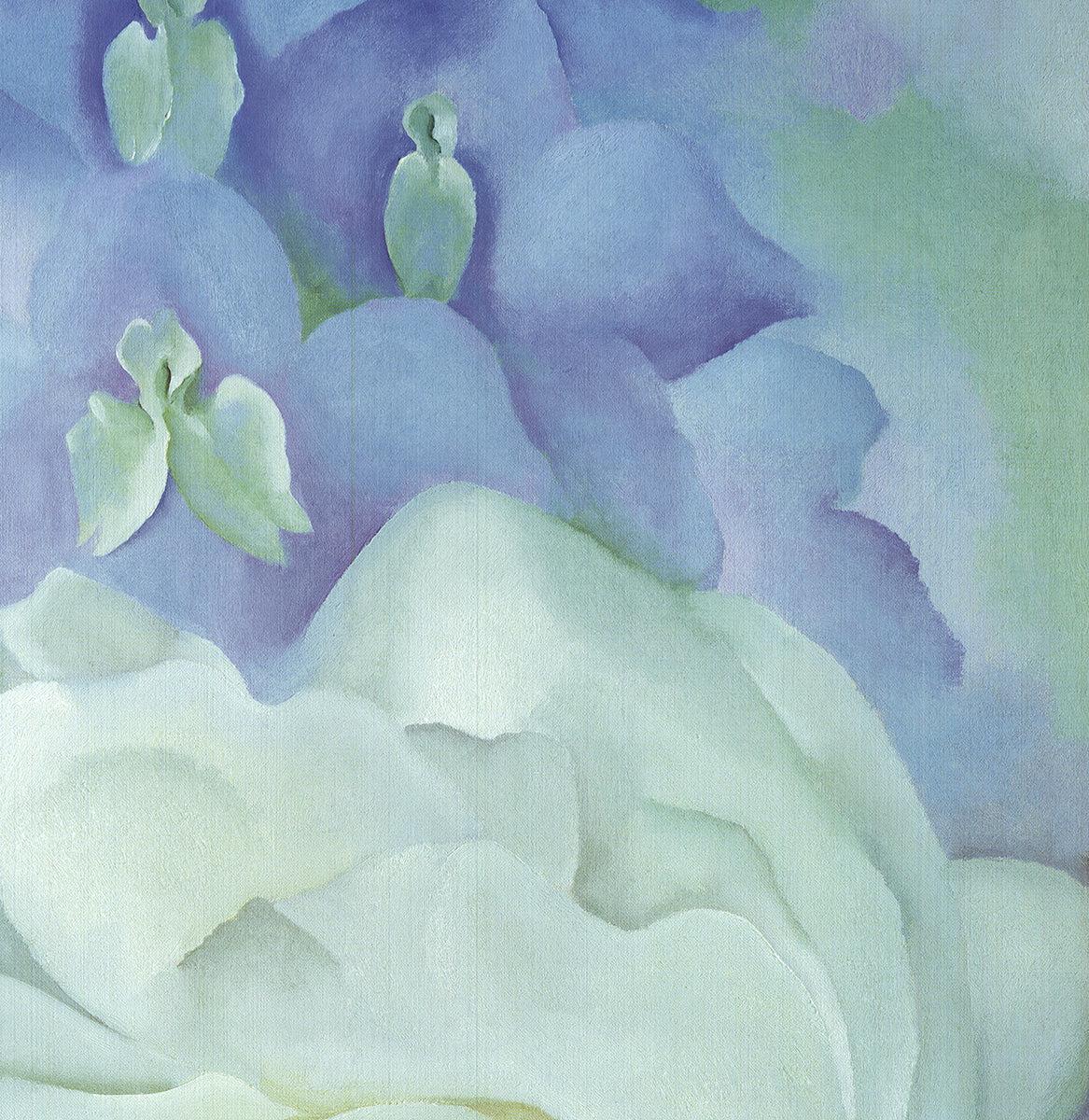 Georgia O'Keeffe 'White Rose with Larkspur No.2' For Sale 2
