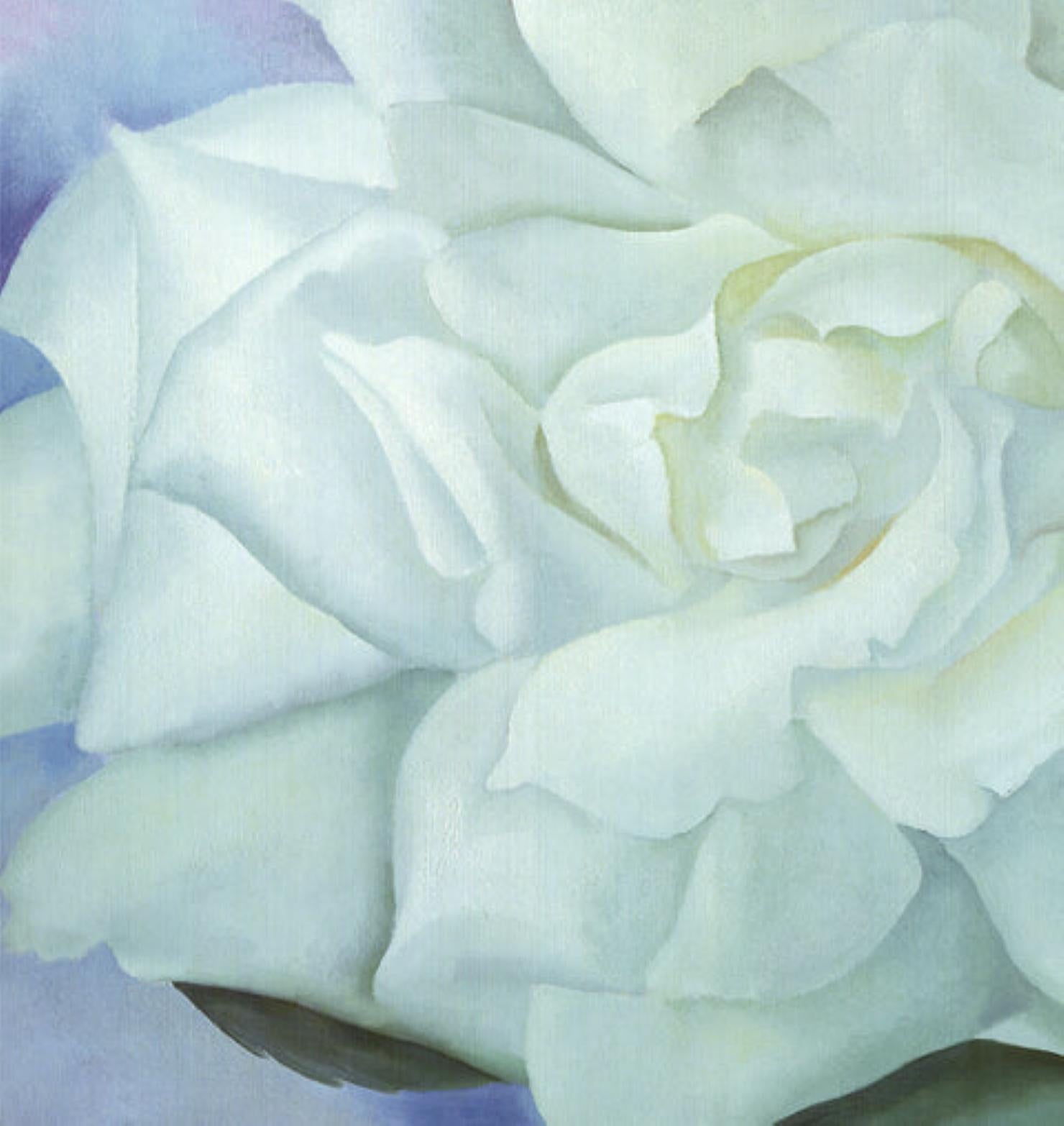 Rosa blanca con espuela de caballero n.º 2 Por Georgia O'Keeffe en venta 1