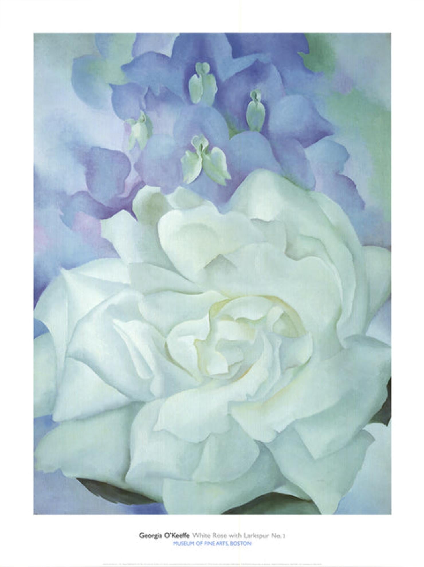 Whiting Rose with Larkspur No.2 di Georgia O
Keeffe