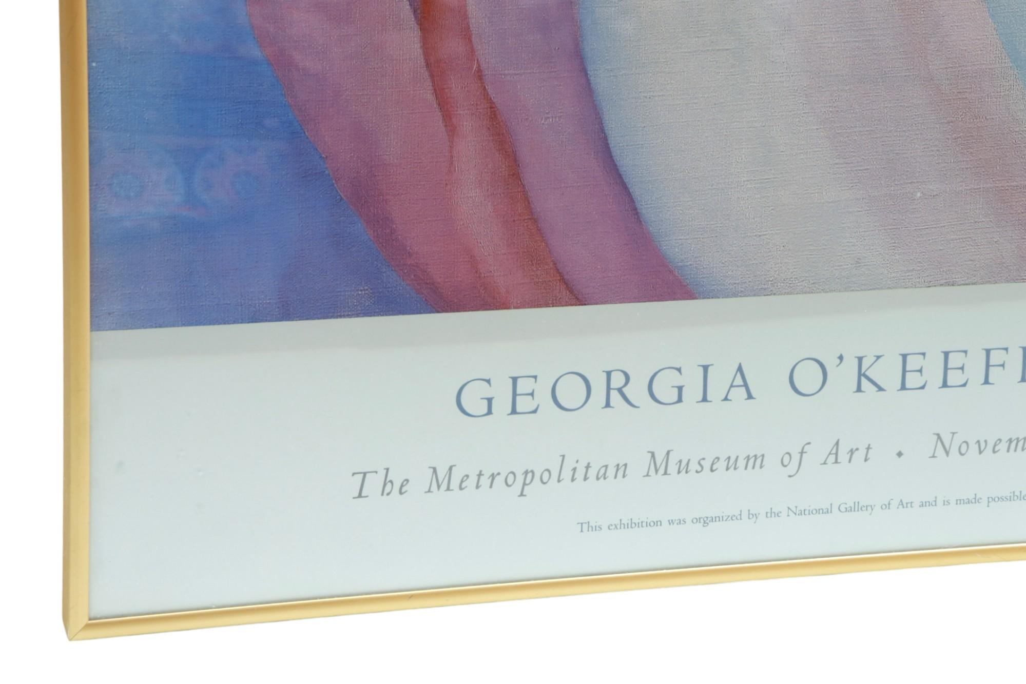 Affiche d'exposition encadrée de Georgia O'Keefe Bon état - En vente à Bradenton, FL