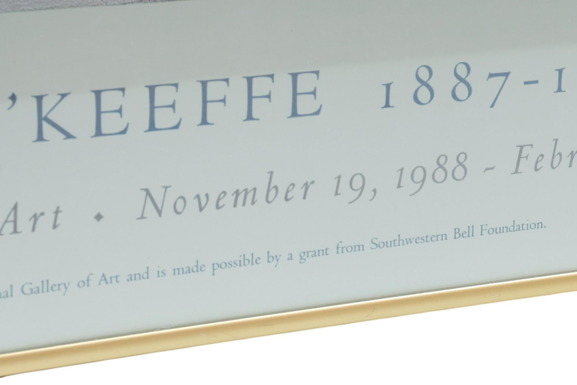 Métal Affiche d'exposition encadrée de Georgia O'Keefe en vente