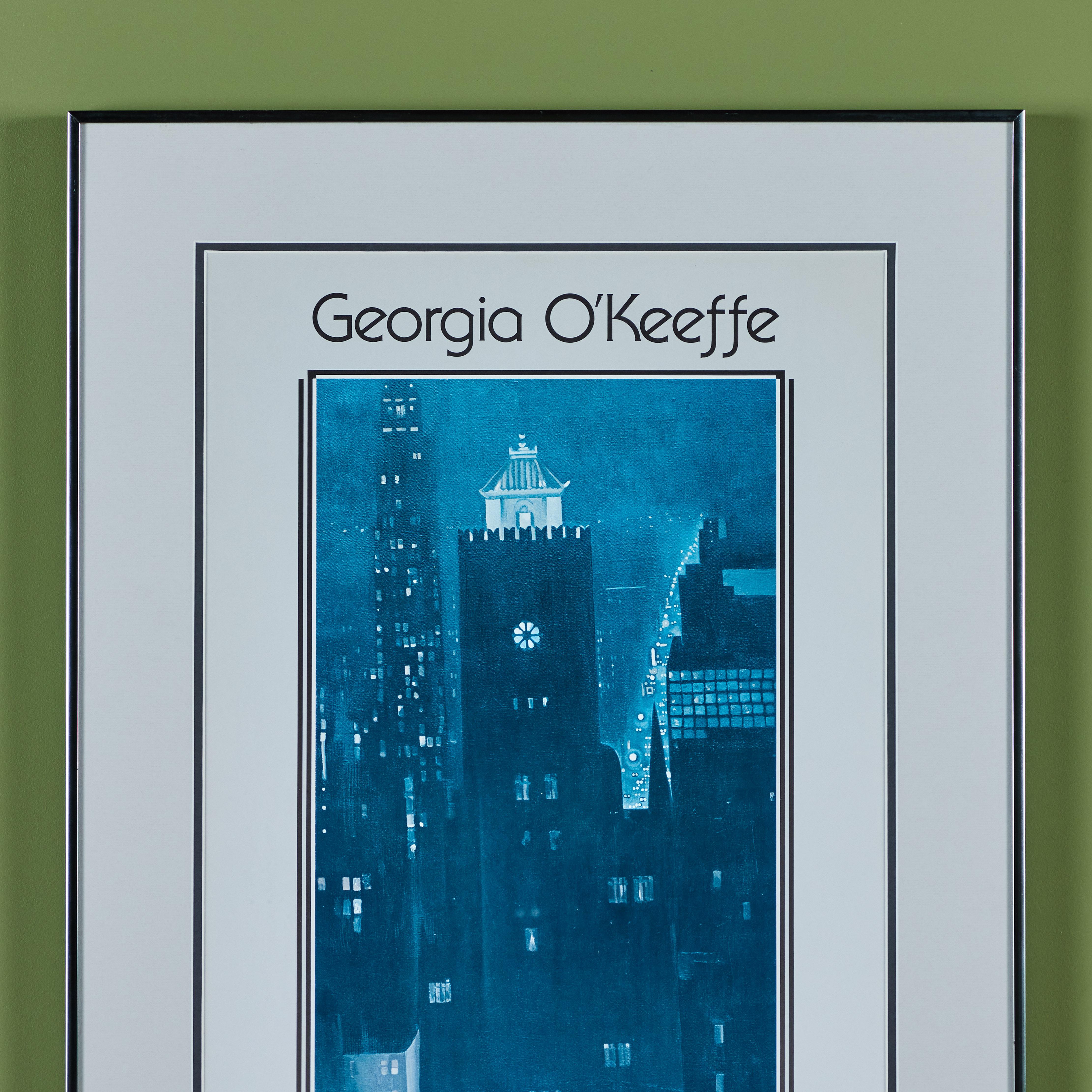 Georgia O'Keefe „New York Night“ Gerahmter Druck (amerikanisch) im Angebot