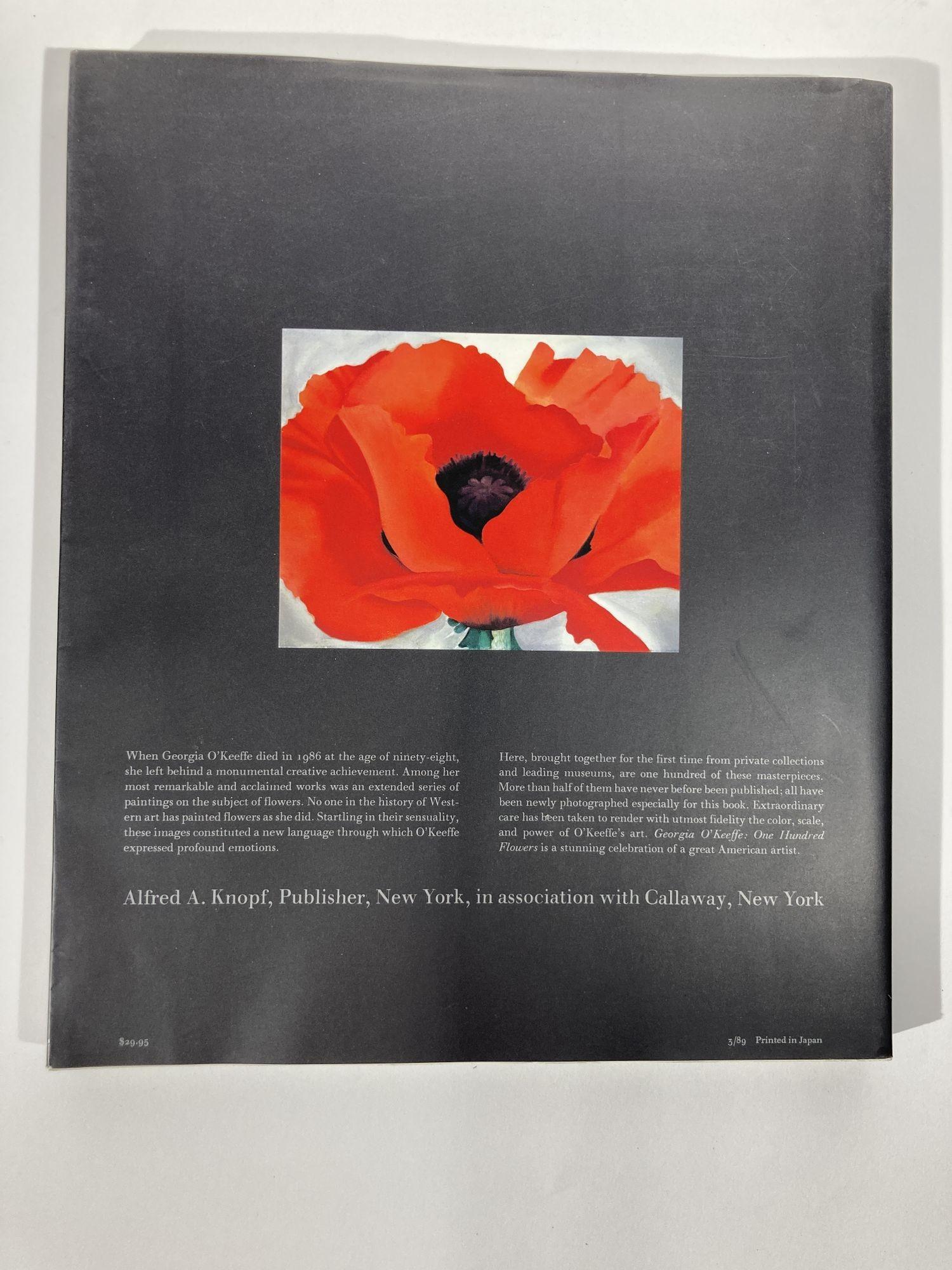 American Georgia O'Keeffe One Hundred Flowers Coffee Table Hardcover Art Book 1987