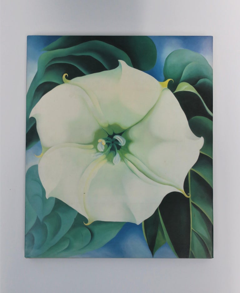 Georgia O'Keeffe, 'One Hundred Flowers', coffee table or library book, 1987. American Modernism; a very beautiful book of enlarged artwork of flowers by the amazing American painter, Georgia O'Keeffe (1887-1986.)

