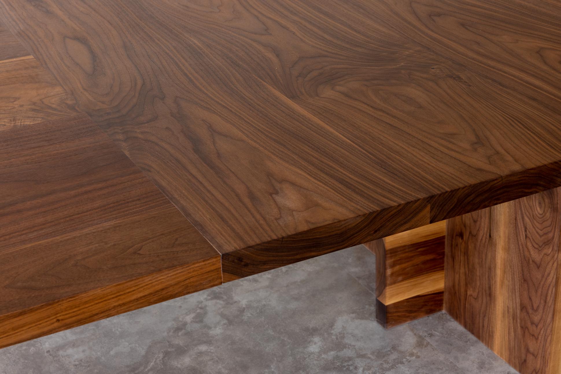 Georgia Solid Walnut Conference Table by Autonomous Furniture For Sale 2