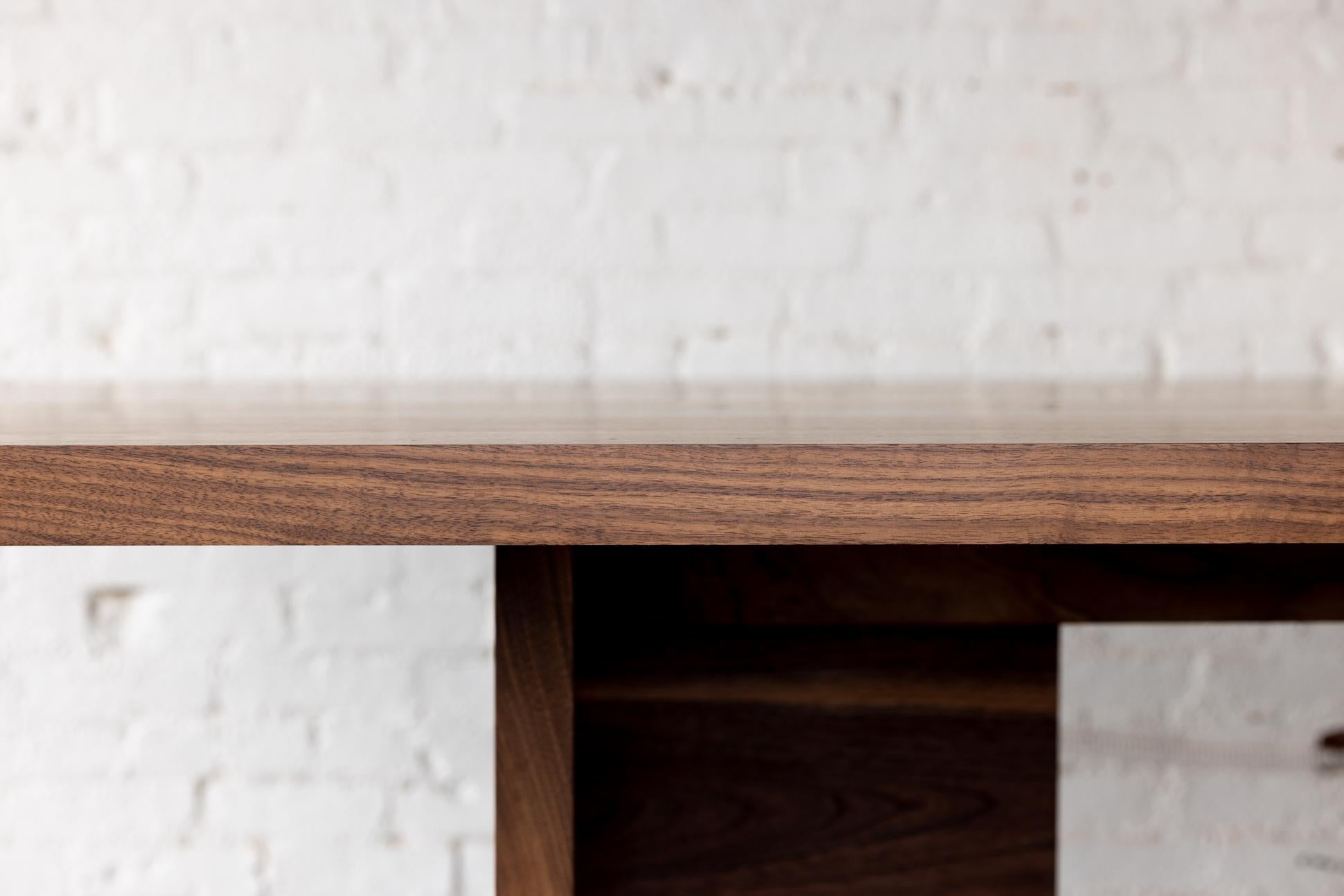 Modern Georgia Solid Walnut Conference Table by Autonomous Furniture For Sale