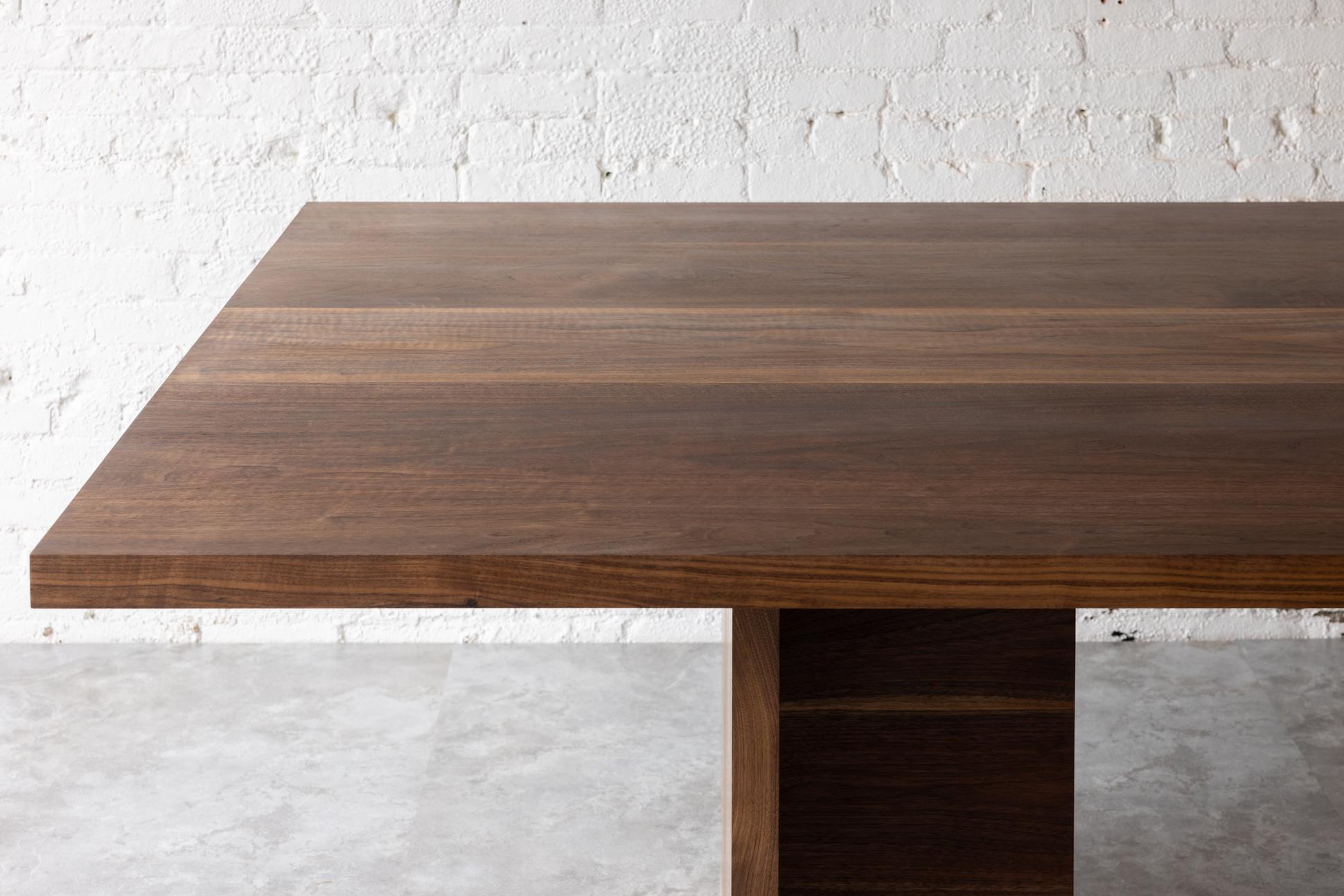 Contemporary Georgia Solid Walnut Conference Table by Autonomous Furniture For Sale