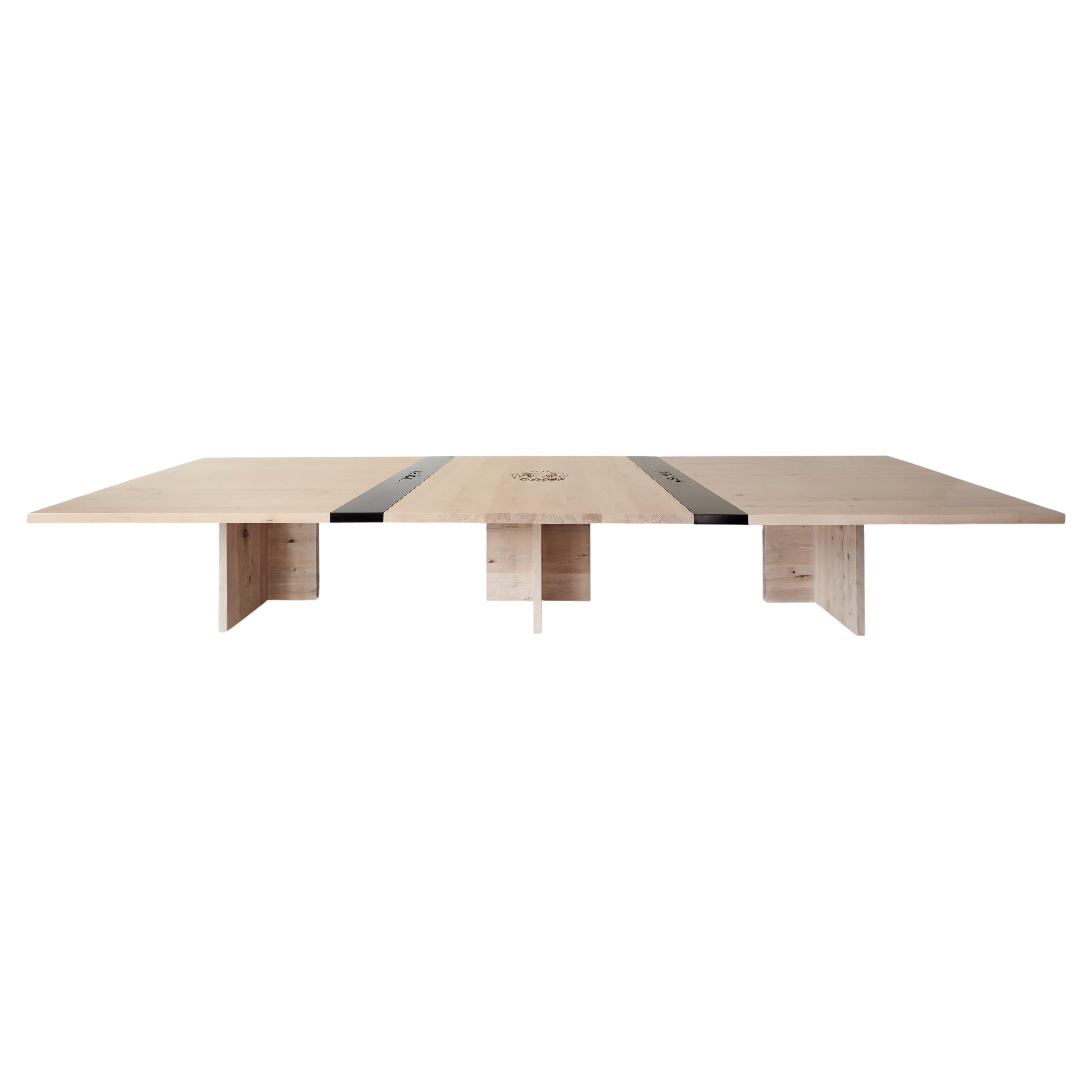 Georgia Solid Wood Conference Table by Autonomous Furniture For Sale