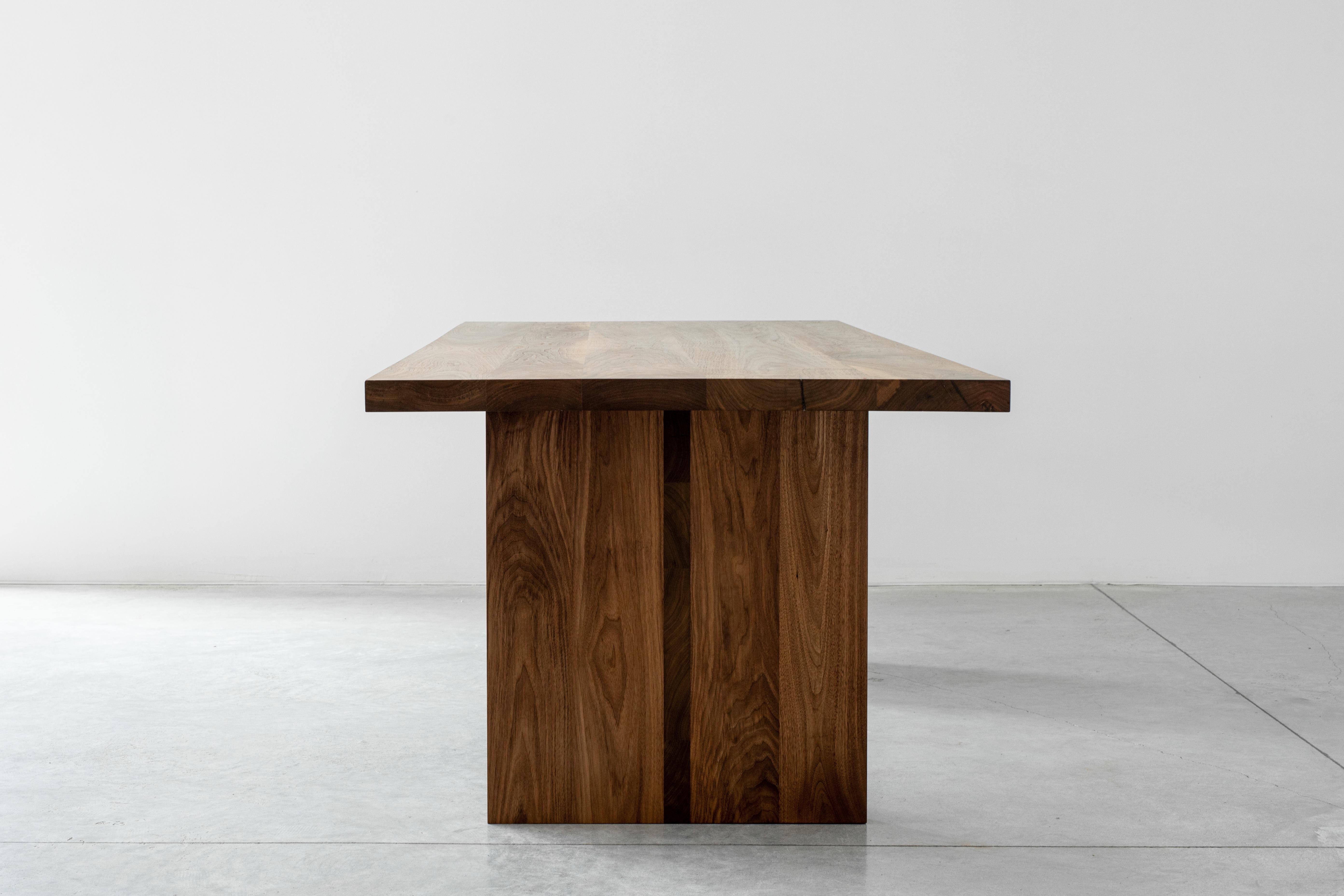 Hand-Crafted Georgia Walnut Dining Table by Autonomous Furniture For Sale