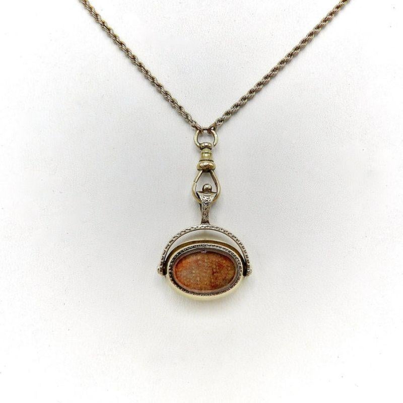 Colgante de leontina giratoria de oro georgiano de 10 quilates, hacia 1820 en venta 5